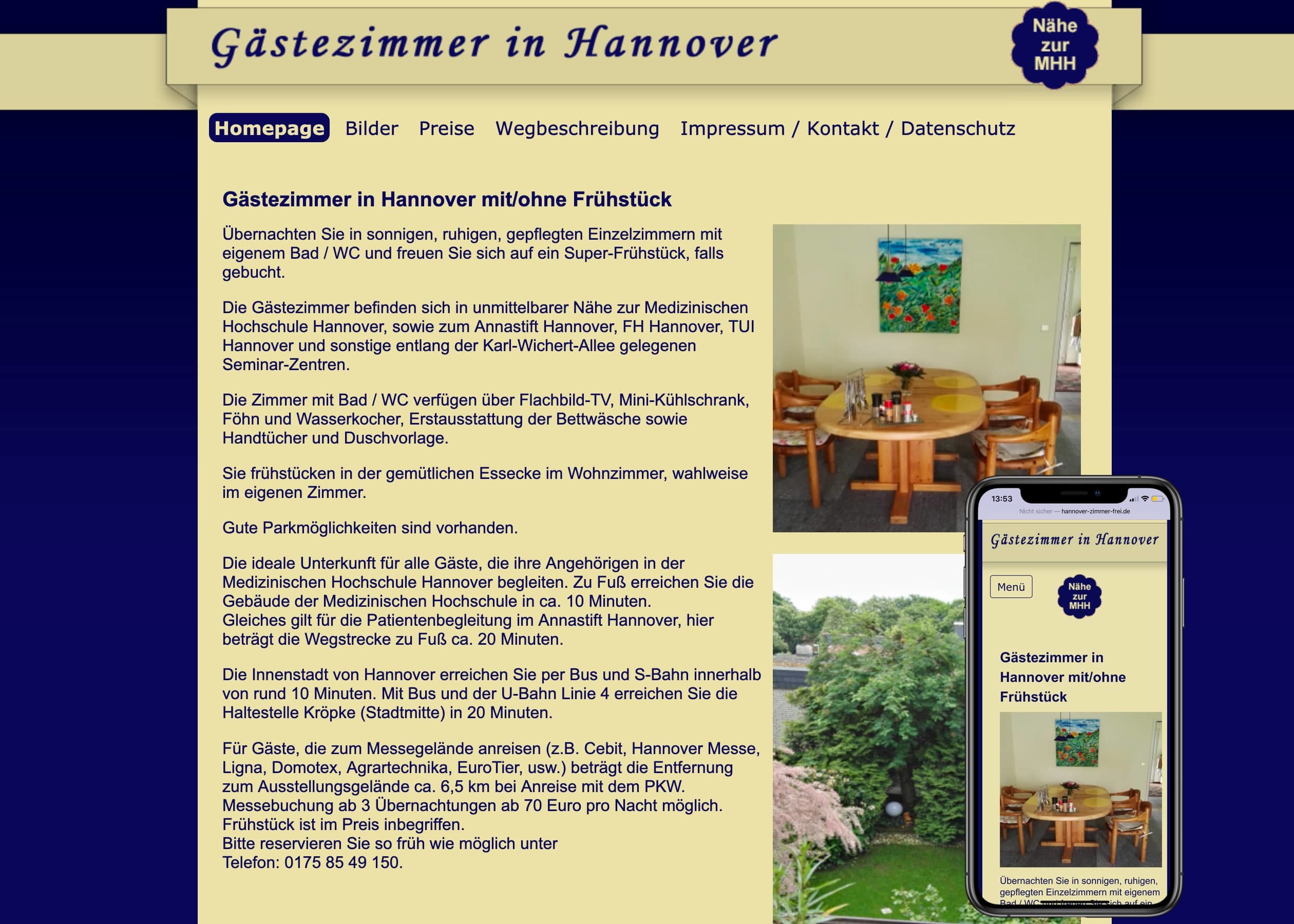 Arbeiten & durchgeführte Projekte 19 Freie Zimmer in Hannover
