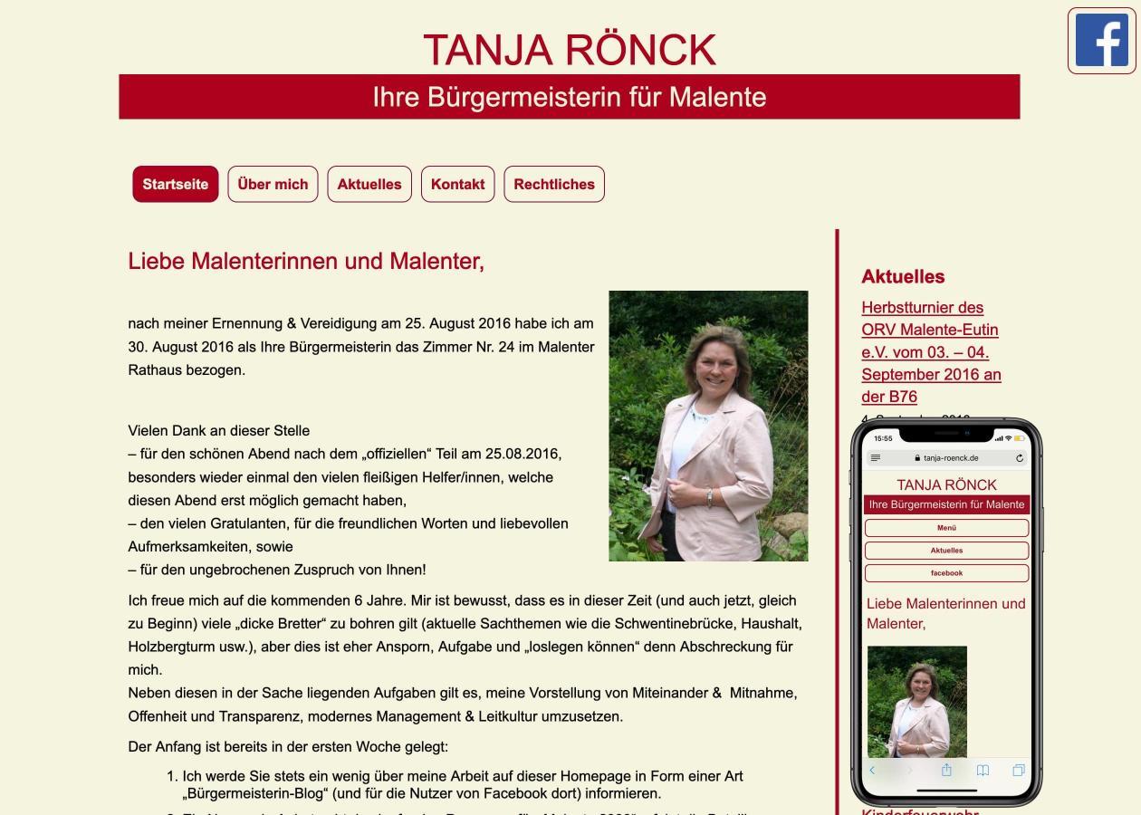 Tanja Rönck - Persönliche Webseite